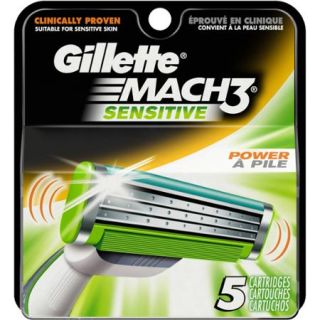 Gillette Mach3 Sensitive Cartridges, 5 count