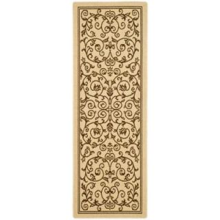 Safavieh Courtyard Natural/Brown 2 ft. 3 in. x 10 ft. Runner CY2098 3001 210