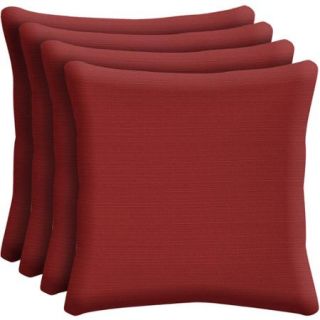 Better Homes and Gardens Outdoor Patio 16" Square Toss Pillow, Set of 4