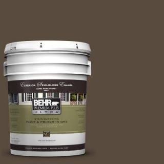 BEHR Premium Plus Ultra 5 gal. #S H 710 Dried Leaf Semi Gloss Enamel Exterior Paint 585305