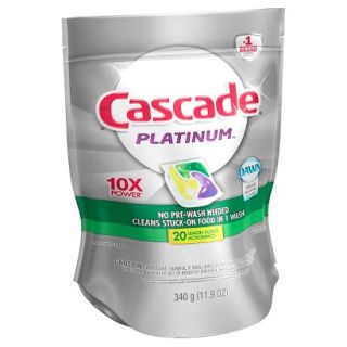 Cascade Platinum with Dawn Action Pacs Lemon Burst Scent Dishwasher
