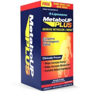 MetaboUP PLUS Thermogenic Weight Loss Dietary Supplement Tablets, 60 count