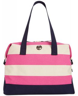 Tommy Hilfiger TH Duffles Woven Rugby Stripe Weekender   Handbags