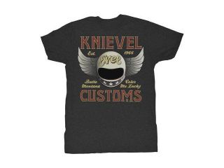 American Classic Knievel Customs Mens Short Sleeve T Shirt Black MD
