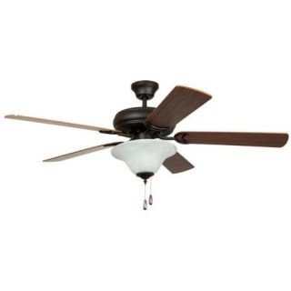 Home Elegance 52" Dual Mount Ceiling Fan, French Bronze