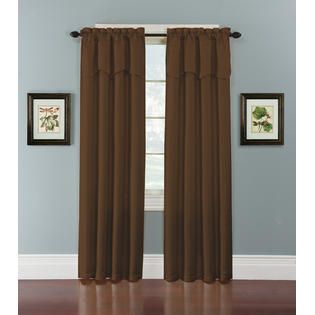 Essential Home  Sadie 40x84 Brown Panel With Valance