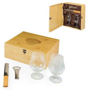 Picnic Time Bavarian   NBA   Natural Wood Beer Gift Set