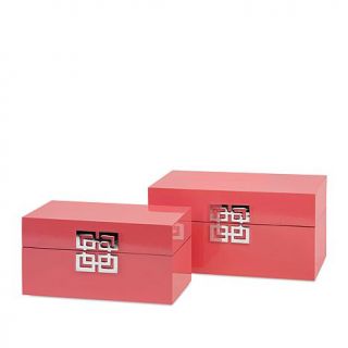 IMAX Set of 2 Danes Pink Boxes   8097251