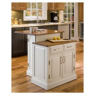 Woodbridge Kitchen Island with Wooden Top by Home Styles