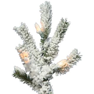 Vickerman Co. Flocked Alpine 6 White Artificial Christmas Tree with