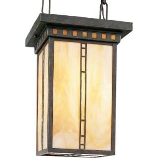 Progress Lighting Arts and Crafts Collection 3 Light Weathered Bronze Foyer Pendant P3613 46