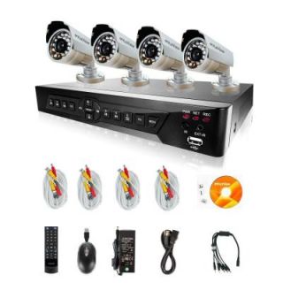 LaView 16 Channel Surveillance System with 500GB HDD and (4) 600TVL Camera LV KDV1604B6S 500GB