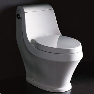 Fresca Volna Contemporary Elongated 1 Piece Toilet