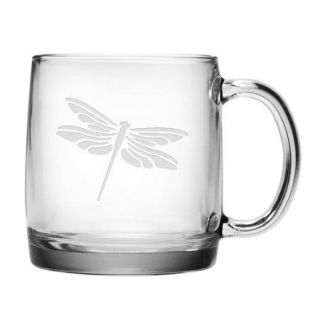 Susquehanna Glass Dragonfly Coffee Mug (Set of 4)