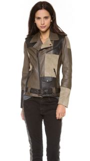 EACH x OTHER Thomas Lelu Patchwork Biker Jacket