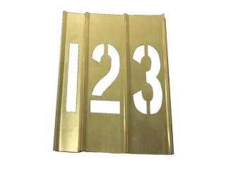 20Y511 Number Stencils, Brass, 15PCS