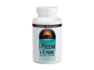 L Proline 275/L Lysine 275   Source Naturals, Inc.   60   Tablet