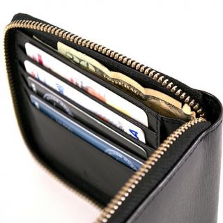 Royce® RFID Blocking Zip Around Leather Wallet   7995610