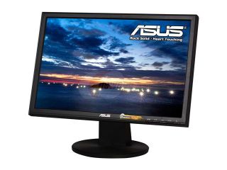 Refurbished ASUS VW Series VW199T P Black 19" 5ms  LED Backlight Widescreen LCD Monitor ASCR 10,000,000:1 W/ Speakers