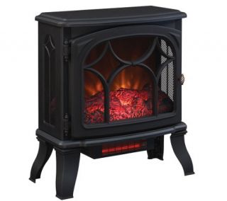 Duraflame 1500W Large Infrared Quartz Stove Heater w/Flame Effect —