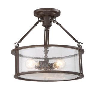 Buchanan 3 Light Semi Flush Mount by Quoizel