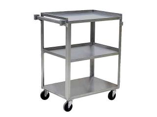 Silver Welded Utility Cart, 5JNJ5, Dayton