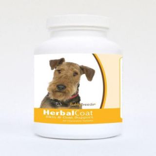 Healthy Breeds 60 Airedale Terrier Natural Skin/Coat Support Chewable Tablets for Dogs 840235118336