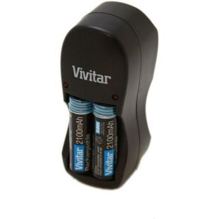 Vivitar 4 Slot Overnight Charger with 4 x AA Batteries
