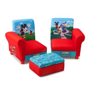 Delta Children Disney Mickey Mouse Kids Sofa and Ottoman