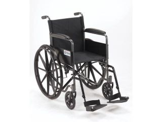 Drive Medical Silver Sport 1 Wheelchair with Full Arms and Swing away Removable Footrest Model ssp118fa sf
