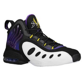 Nike Sonic Flight   Mens   Basketball   Shoes   Black/White/Tour Yellow/Purple Venom