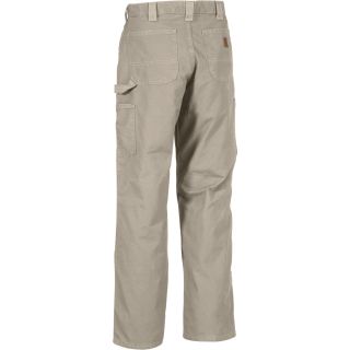 Carhartt Canvas Work Dungaree — Light Brown, 40in. Waist x 34in. Inseam, Model# B151  Dungarees