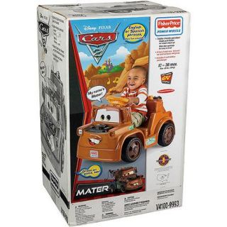 Fisher Price Power Wheels Disney Cars 2 Mater 6 Volt Battery Powered Ride On