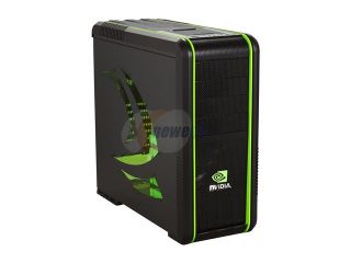 COOLER MASTER CM 690 II Advanced nVidia Edition NV 692A KWN2 Black / Green Steel / Plastic ATX Mid Tower Computer Case
