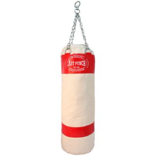White Pro quality Unfilled Canvas Heavy duty Punching Bag (Model 162