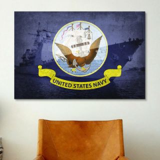 iCanvas Flags Ticonderoga Class Guided Missile Cruiser Graphic Art on