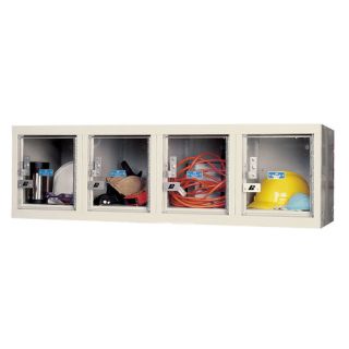 Safety View 1 Tier 4 Wide Plus Wall Mount Locker by Hallowell