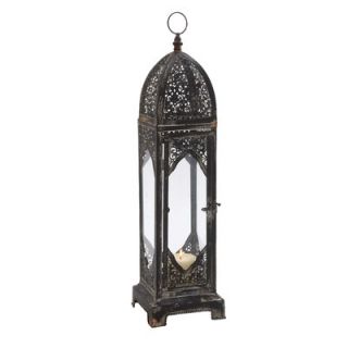 Woodland Imports Old World Charm and Vintage Metal Glass Lantern