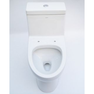 EAGO Dual Flush Elongated Toilet 1 Piece