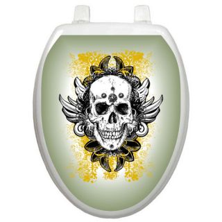 Youth Skull Grunge Toilet Seat Decal