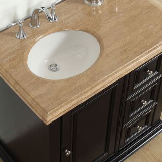 Silkroad Exclusive 36 Single Sink Bathroom Vanity Set with Sink on