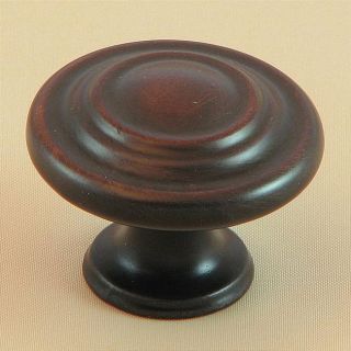 Oil rubbed Bronze Three ring Cabinet Knob Pulls (Pack of 5