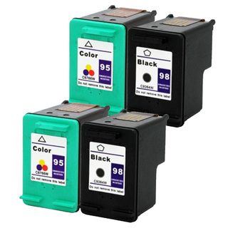 HP 95/ 98 Black/ Tri color Compatible Ink Cartridge (Pack of 4)