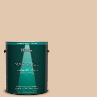 BEHR MARQUEE 1 gal. #MQ2 8 Irish Cream One Coat Hide Semi Gloss Enamel Interior Paint 345001