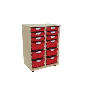 12 Tray Mix Tall Wood Cabinet by Storsystem