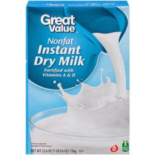 Great Value Nonfat Instant Dry Milk, 25.6 oz