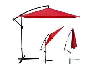 10' Hanging Patio Umbrella Offset (Burgundy)