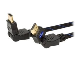 Accell B122C 010B 40 10 ft. Black ProUltra High Speed HDMI® Cable with Ethernet and 2 Way Swivel Connectors M M