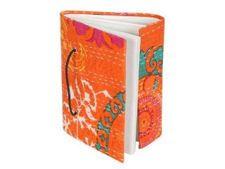 Rajrang Indian Hand Made Paper & Cotton Fabric Floral Printed Diary # PPR00404
