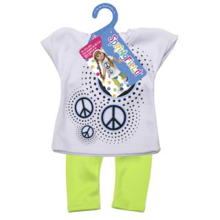 Springfield Collection Hooded Shirt W/Leggings Peace Sign Shirt and